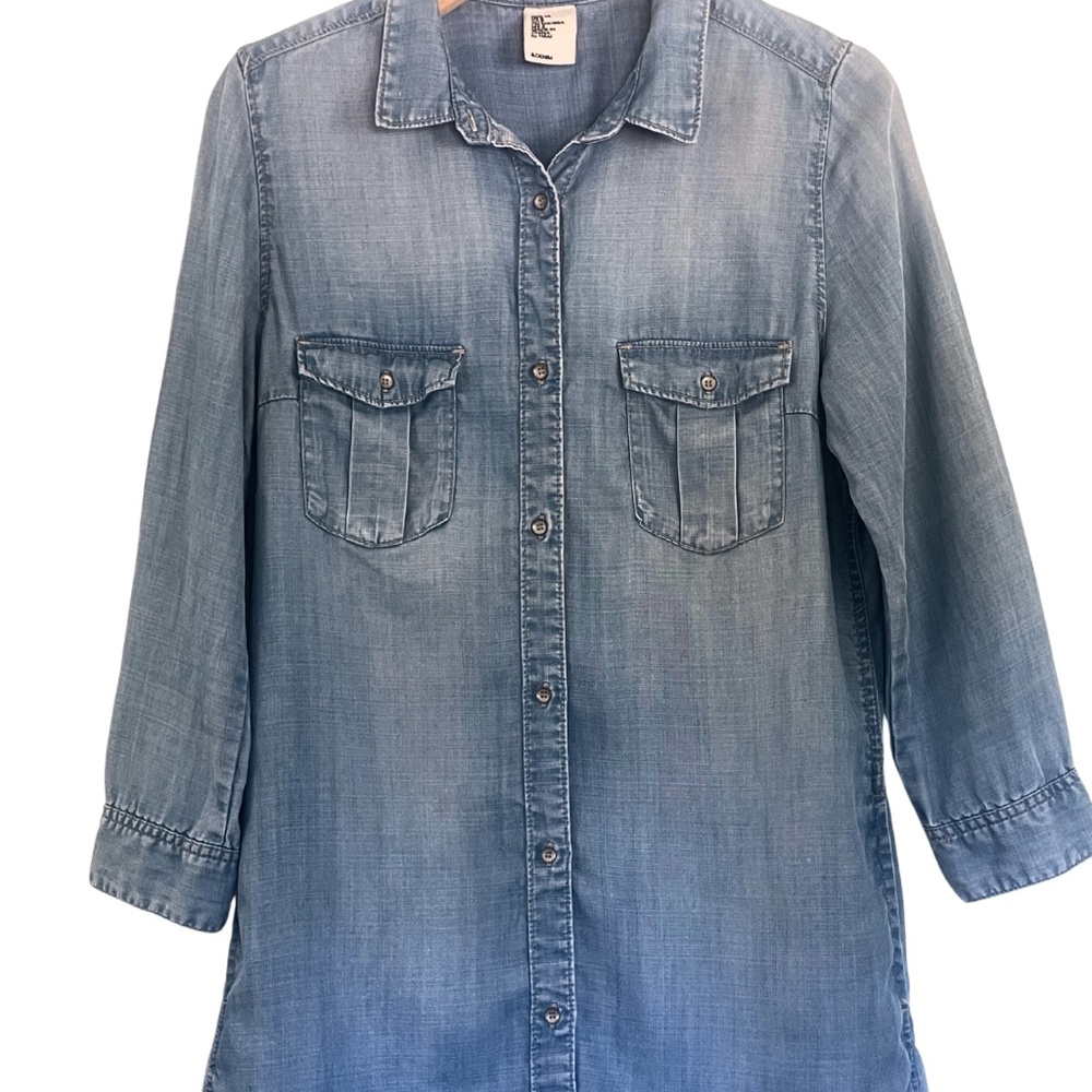 &Denim Shirt Dress